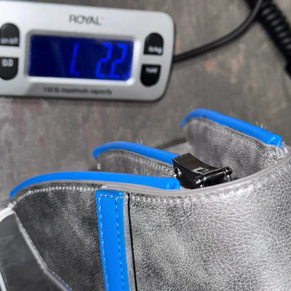Loungefly Star Wars Jango Fett Chain Strap Crossbody Bag grey blue faux‎ leather